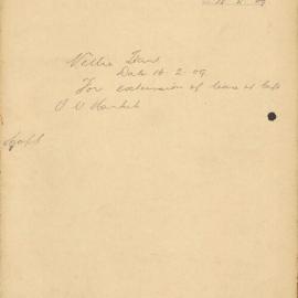 File - Mrs. Nellie Hart - Town Clerk. Extension of lease at café, Queen Victoria Markets