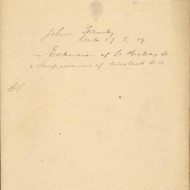 File - John Hawley - Town Clerk. Extension of Lower Macleay Street & iwidening of Woolcott Street