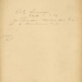 File - City Surveyor - TC [Tenders for carting stone from Pemell's Mill Hay Street to Centennial Park and 