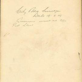 File - City Building Surveyor - Town Clerk. Ruinous wall at 294 Pitt St.