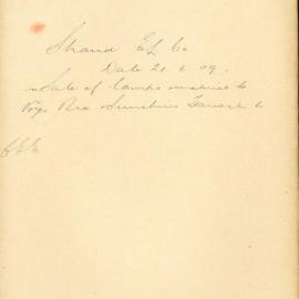 File - Strand Electric Light Co. [For Electrical Engineer to approve the selling of Arc Lamps to Messrs 