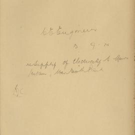 File - Electricity for cinematograph lantern, Wentworth Park, 1910