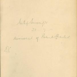City Surveyor - TC [Dismissal and appeal records of Robert Charles dismissed for careless use of 