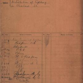 File - Arrangement between Councils for lighting of Cleveland Street Redfern, 1914 