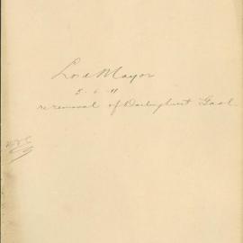 File - Removal of Darlinghurst Gaol, 1900-1911