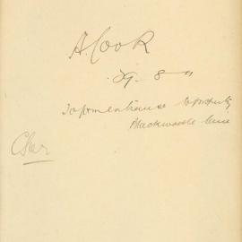 A. Cook. [For entrance to property in Blackwattle Lane to be fixed urgently by council workers. 
