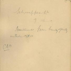 Superintendant, Schweppes Ltd to Town Clerk re nuisance from hurdy-gurdy