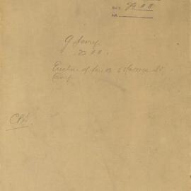 G. Avery to Town Clerk. Requesting erection of fence at rear of 58 College St, Camperdown.