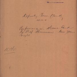 Deputy Town Clerk submits a suggestion by Mr. O'Brien, conductor of the Professional Musician's 