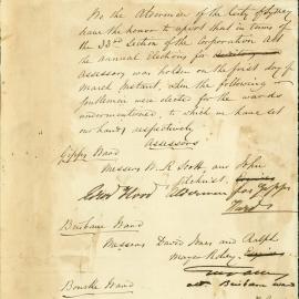 Report of the aldermen on the election of assessors, 1845