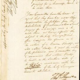 Report on the petition from the inhabitants and landholders of Woolloomooloo Street, 1848