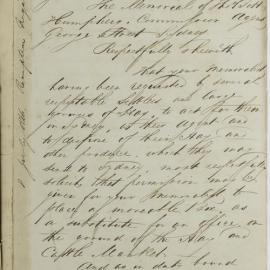 Memorial - Request from commission agent to place an office in the market, Haymarket, 1844