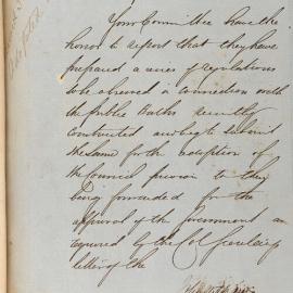Report of the By Laws Committee submitting regulations for public baths, 1858