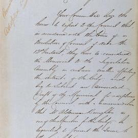 Report on funding of works for streets, water and sewerage, 1859