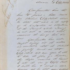 Report recommending payment to Michael Fitzpatrick who lost both arms in blasting accident, 1859
