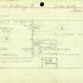 Building Survey Card. [2 sets of] 165-167 Castlereagh St. Commercial. Plans [1940 Angus Bldg, 