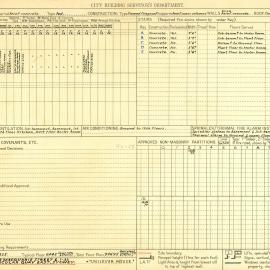 Building Survey Card - 1 - 33 Macquarie Street and 1 - 33 Circular Quay East Sydney