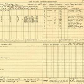 Building Survey Card - 189 - 195 Castlereagh Street Sydney (Park Regis)