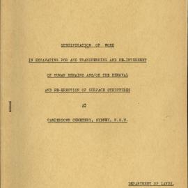 File - Camperdown Memorial Rest Park - Relocation of human remains and surface structures, 1958