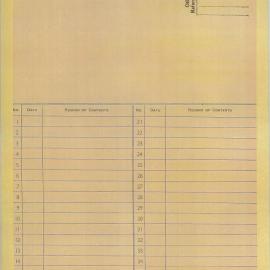 File - Camperdown Memorial Rest Park correspondence, Beaver, Cutler, Woolley, O'Connell, 1956-1959