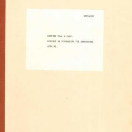 File - Redfern Oval and Park, hirings by the Foundation for Aboriginal Affairs, 1973-1980