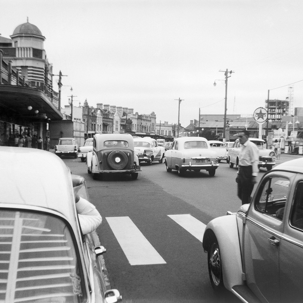 Pedestrian crossing, Oxford Street Paddington, 1964 (A-00007808)