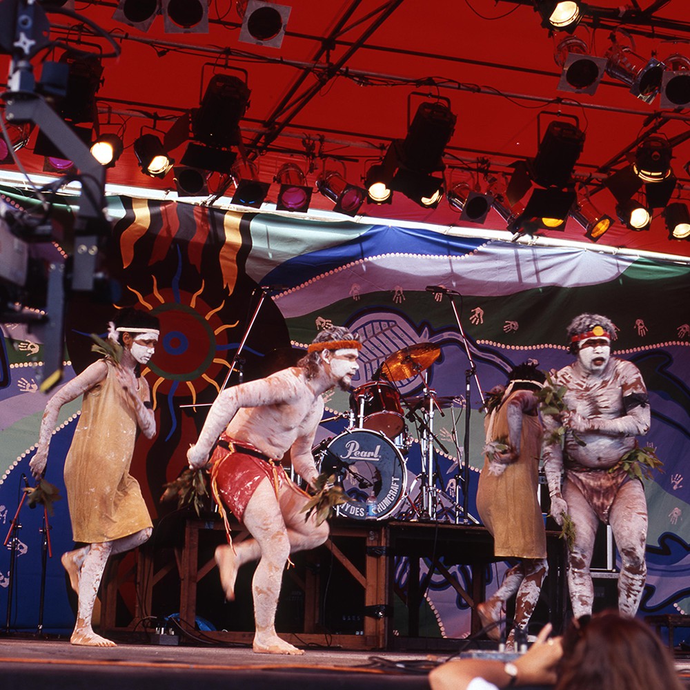 Dance performance at Invasion Day concert,1996 by C.Moore Hardy (A-00069581)