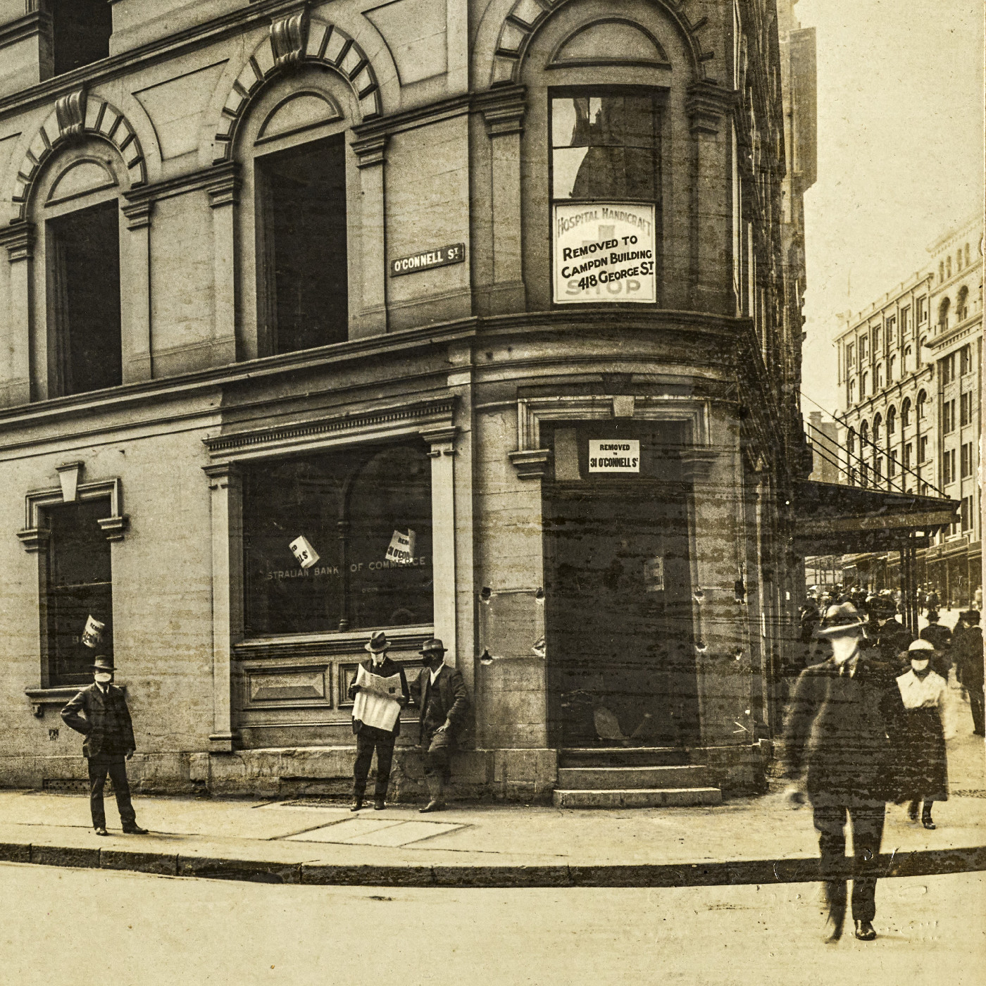 Hunter and O'Connell Streets Sydney, 1919 by Milton Kent (A-00036896)