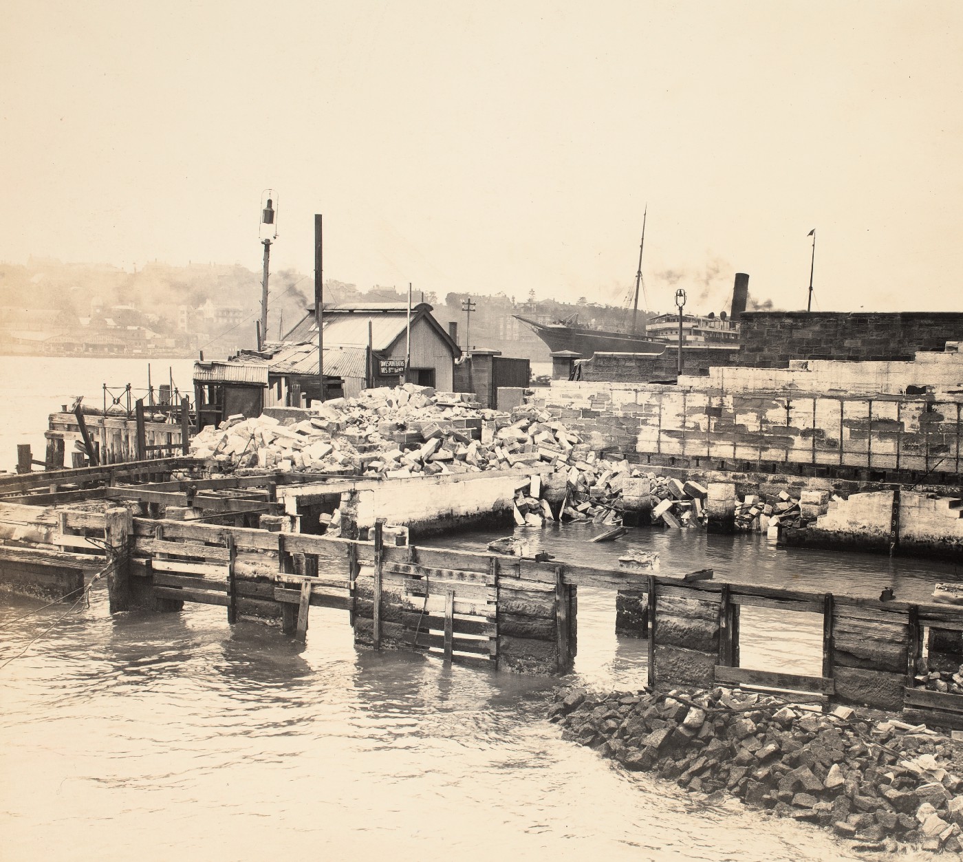 Dawes Point Baths in Dawes Point, circa 1909 (A-00036593)