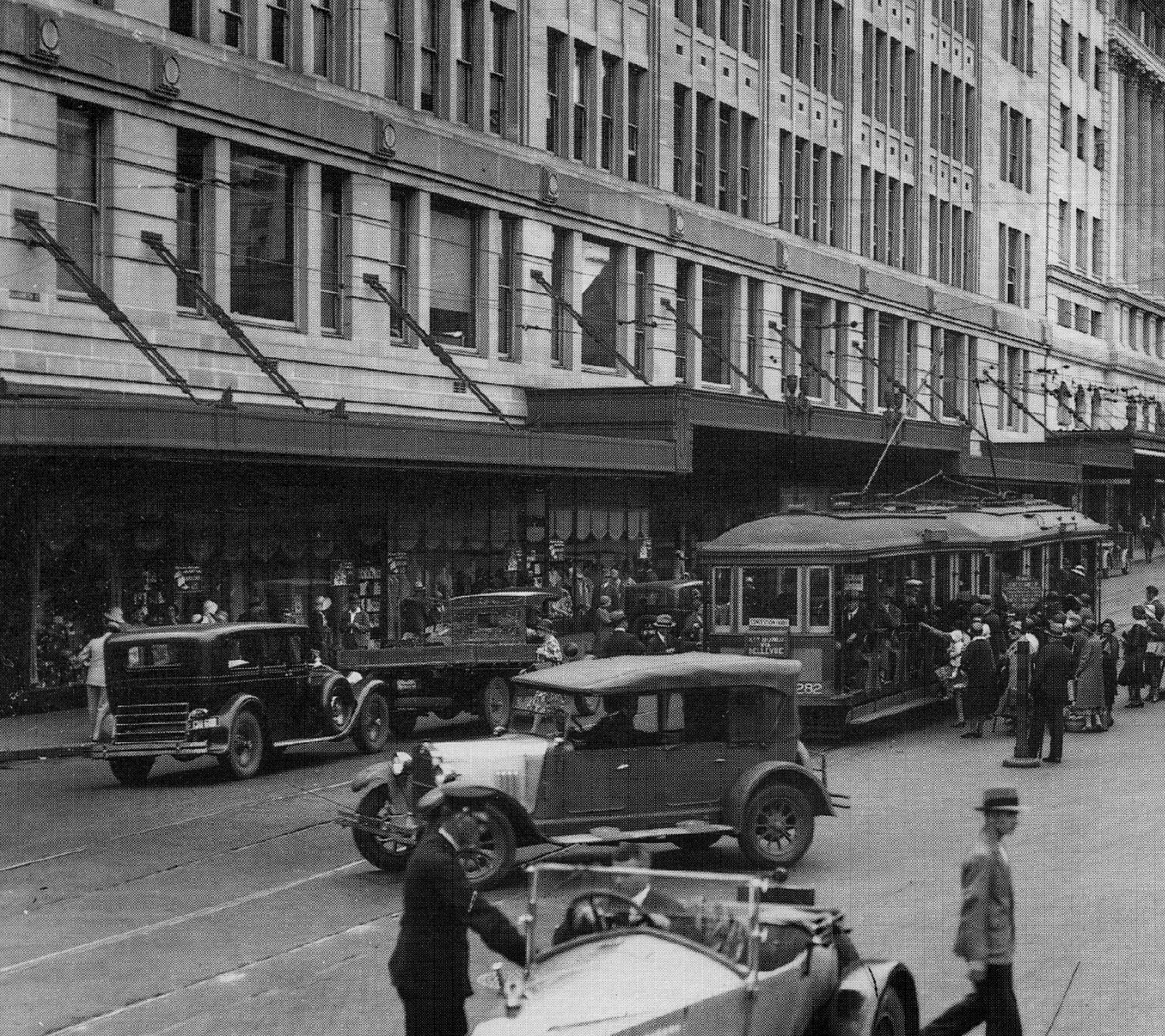 The original David Jones store at corner of George and Barrack Sts