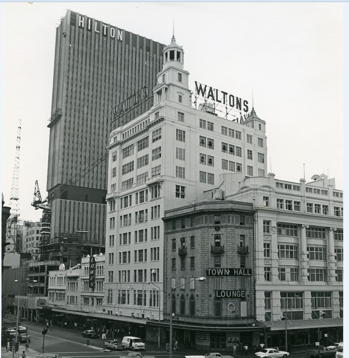 Corner of George and Park Streets Sydney, 1970s 
(A-00006260)