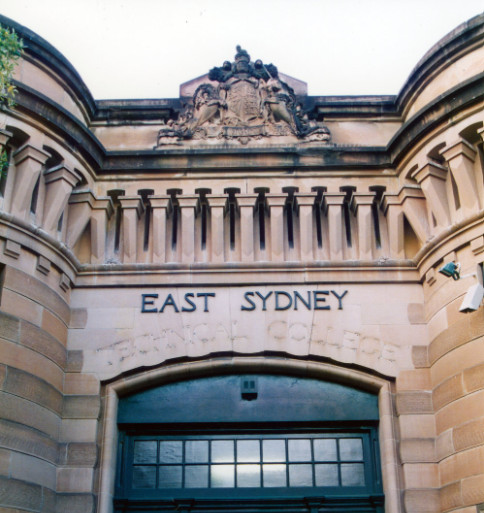 Main entrance to the National Art School, Forbes Street Darlinghurst, 2001 by Gary Deirmendjian (A-00049564)