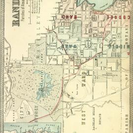 Map - Randwick. Parishes of Alexandria and Botany, circa 1886-1889