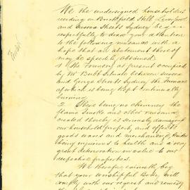 Petition - Complaint of smoke from Foundry, 1873