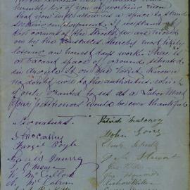 Petition - Request for a workmen's stand, Argyle Street Millers Point, 1881