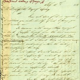 Letter - Complaint of large clouds of suffocating dust, George Street Sydney, 1861