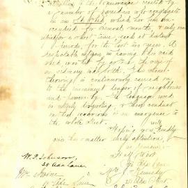 Petition - Complaint about larrikins being nuisances in Ada Lane Ultimo, 1885