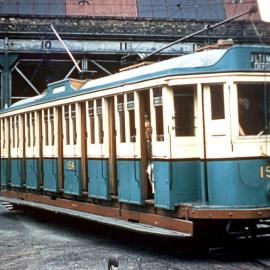 Tram in Ultimo Depot, Mary Ann Street Ultimo, 1956