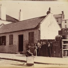 Print - Commercial property in Harrington Street The Rocks, 1901