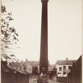 Print - Smokestack in Seale Lane Darlinghurst, 1901