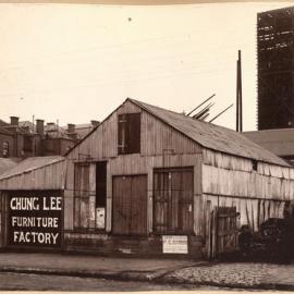 Chung Lee Furniture Factory, Crown Street Darlinghurst, 1901