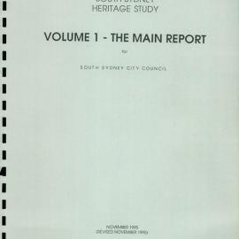 South Sydney heritage study - Volume 1 | 2 votes