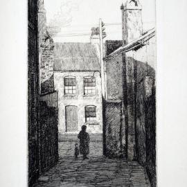 Etching - Matthew Place by Sydney Ure Smith, 1926