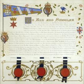 Letters Patent - For the Grant of City Badge, Municipal Council of Sydney, 1909