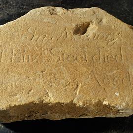 Headstone fragment - Elizabeth Steel, 1795