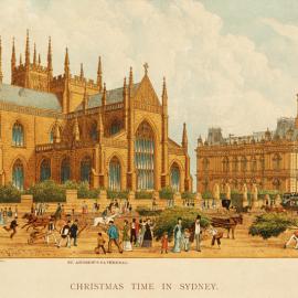 Chromolithograph - Christmas Time in Sydney, 1882