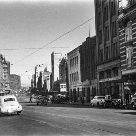 Streetscape, George Street Sydney, 1954