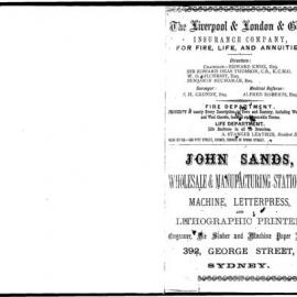 Sands Sydney, Suburban and Country Commercial Directory, 1877