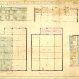 Plan - 172 George Street Redfern. Additions to bread factory for Booth Ltd, 1934