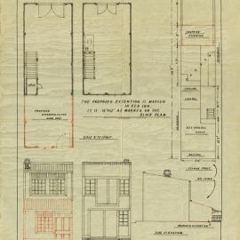 Plan - Proposed extension to workshop, 46 Selwyn Street Paddington, 1936